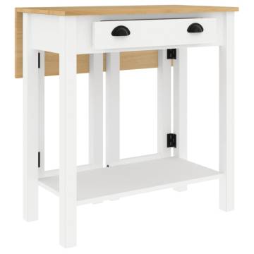 3 Piece Bar Set - White Solid Wood Pine for Stylish Seating