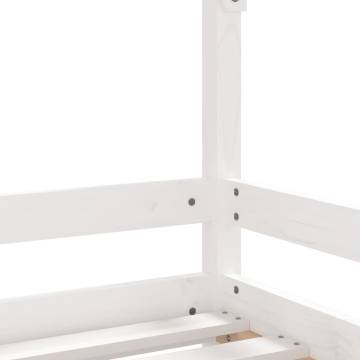 Kids Bed Frame White 80x160 cm - Solid Wood Pine for Sale