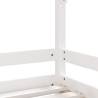 Kids Bed Frame White 80x160 cm - Solid Wood Pine for Sale