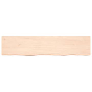 Bathroom Countertop 180x40 cm - Untreated Solid Wood