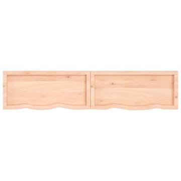 Bathroom Countertop 180x40 cm - Untreated Solid Wood