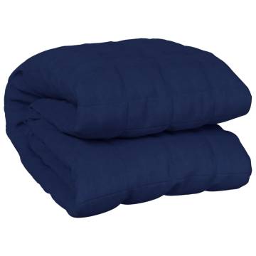 Weighted Blanket Blue 140x200 cm Single 6 kg for Better Sleep