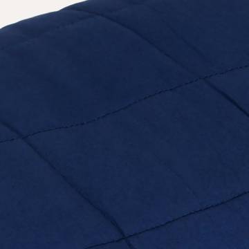 Weighted Blanket Blue 140x200 cm Single 6 kg for Better Sleep