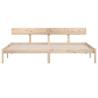 Solid Wood Pine Bed Frame 200x200 cm - Modern & Sturdy