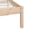 Solid Wood Pine Bed Frame 200x200 cm - Modern & Sturdy