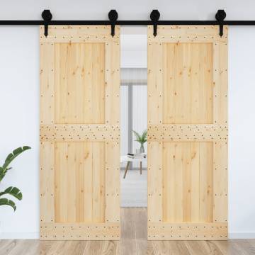 Solid Wood Pine Door NARVIK 85x210 cm | HipoMarket