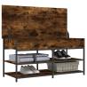 Shoe Bench Smoked Oak - Organize Your Space Stylishly