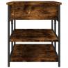 Shoe Bench Smoked Oak - Organize Your Space Stylishly