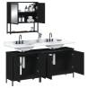 3 Piece Black Bathroom Furniture Set - Stylish & Space-Saving