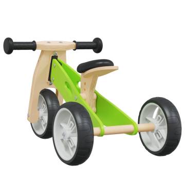 2-in-1 Green Balance Bike for Children | Hipomarket