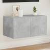 TV Wall Cabinet with LED Lights Concrete Grey 60x35x31 cm Colour concrete grey Size 60 x 35 x 31 cm Quantity in Package 1 