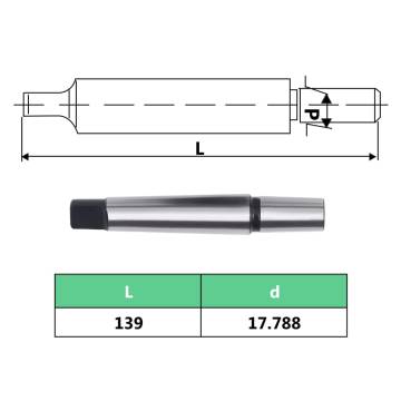 Quick Release Drill Chuck MT2-B18 - 16 mm Clamping Range