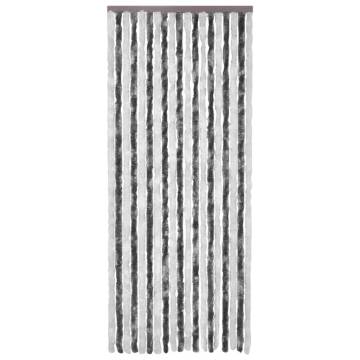 Insect Curtain Grey and White 56x200 cm Chenille