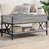 Coffee Table Grey Sonoma 100x50x50 cm Engineered Wood and Metal Colour grey sonoma Quantity in Package 1 Length 100 cm 