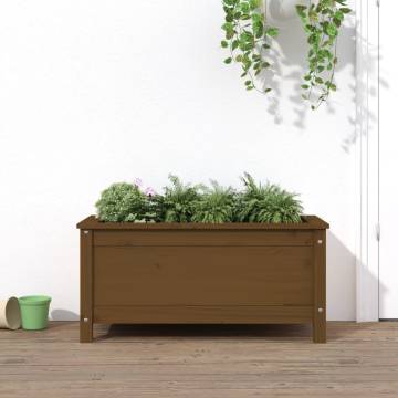 Honey Brown Solid Wood Garden Planter | 82.5x40x39 cm