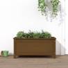 Garden Planter Honey Brown 82.5x40x39 cm Solid Wood Pine Colour honey brown pine Size 82.5 x 40 x 39 cm Quantity in Package 1 