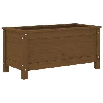 Honey Brown Solid Wood Garden Planter | 82.5x40x39 cm