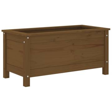 Honey Brown Solid Wood Garden Planter | 82.5x40x39 cm