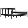 Black Solid Wood Bed Frame 200x200 cm | Hipomarket