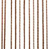 String Curtains 2 pcs 100x250 cm Brown | Hipomarket UK