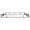 24-Panel Dog Playpen Black - Durable & Safe Exercise Space