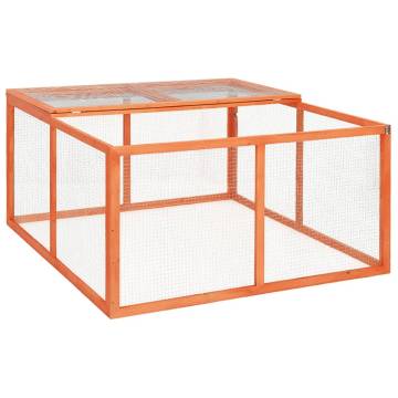 Rabbit Hutch 124x120x60 cm - Durable Firwood Structure