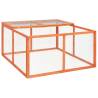 Rabbit Hutch 124x120x60 cm Solid Firwood Size 124 x 120 x 60 cm 