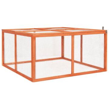 Rabbit Hutch 124x120x60 cm - Durable Firwood Structure