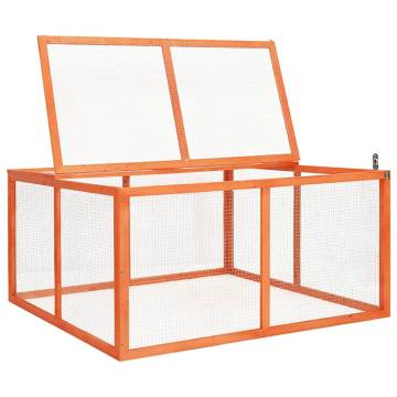 Rabbit Hutch 124x120x60 cm - Durable Firwood Structure