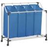 Laundry Sorter with 4 Bags Blue Steel Colour blue Quantity in Package 1 Model 4 bags 