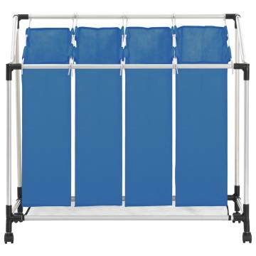 Laundry Sorter with 4 Bags - Blue Steel | HipoMarket