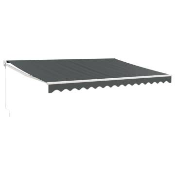 Retractable Awning Anthracite 4.5x3 m - Durable & Stylish