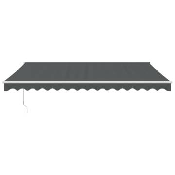 Retractable Awning Anthracite 4.5x3 m - Durable & Stylish