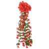 Artificial Flower Garlands - 3pcs Red 85cm | HipoMarket