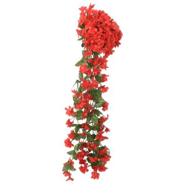 Artificial Flower Garlands - 3pcs Red 85cm | HipoMarket