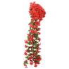 Artificial Flower Garlands - 3pcs Red 85cm | HipoMarket