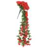 Artificial Flower Garlands - 3pcs Red 85cm | HipoMarket