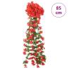 Artificial Flower Garlands - 3pcs Red 85cm | HipoMarket