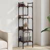 Bookshelf 4-Tier Smoked Oak 35x30x138.5 cm Engineered Wood Colour smoked oak Quantity in Package 1 Height 138.5 cm 