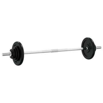 30 kg Cast Iron Barbell Set - Versatile & Durable Workout