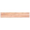 Light Brown Wall Shelf - Solid Oak Wood | Hipo Market