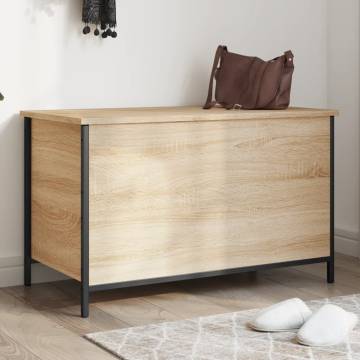 Storage Bench Sonoma Oak - Stylish & Functional 80x42.5x50 cm