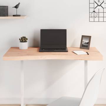 Solid Wood Beech Desk Top 100x(45-50)x4 cm | HipoMarket