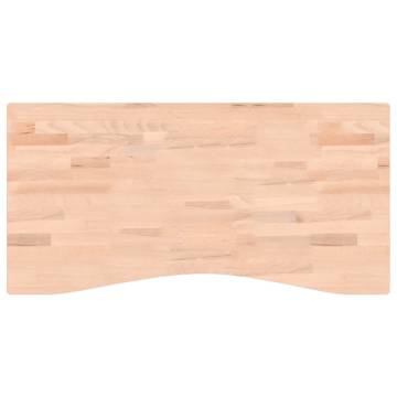 Solid Wood Beech Desk Top 100x(45-50)x4 cm | HipoMarket