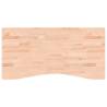 Solid Wood Beech Desk Top 100x(45-50)x4 cm | HipoMarket