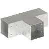 Post Connector T Shape Galvanised Metal 101x101 mm | HipoMarket