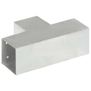 Post Connector T Shape Galvanised Metal 101x101 mm | HipoMarket