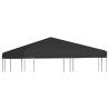 Durable Gazebo Top Cover 3x3m - Black | HipoMarket