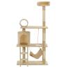 Cat Tree with Sisal Scratching Posts - 140 cm Beige