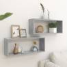 Wall Cube Shelf 2 pcs Concrete Grey 60x15x23 cm Engineered Wood Colour concrete grey Size 60 x 15 x 23 cm Quantity in Package 2 Number of Pieces 1 